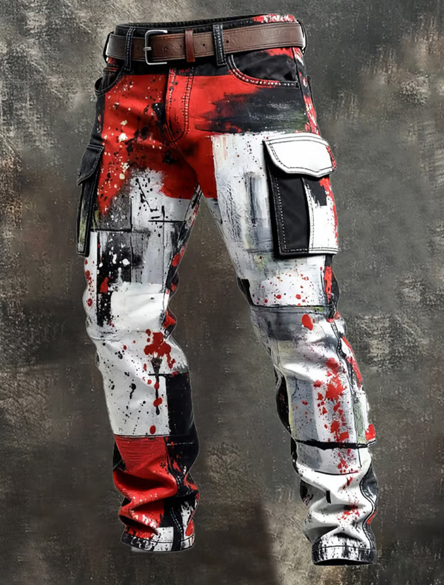 Herren Retro Business Style Freizeit hose