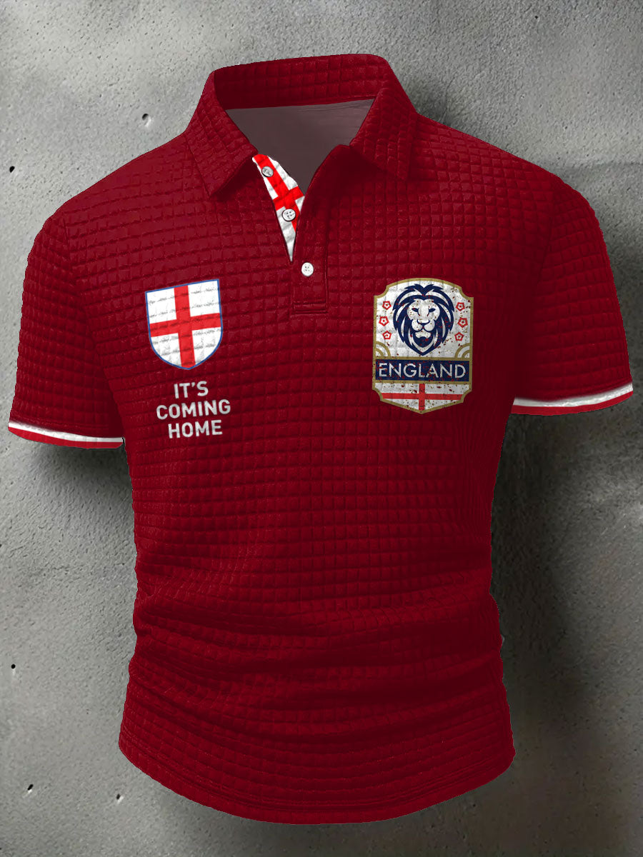 Men's England Football Lover It's Coming Home 2026 Printed Casual Tops