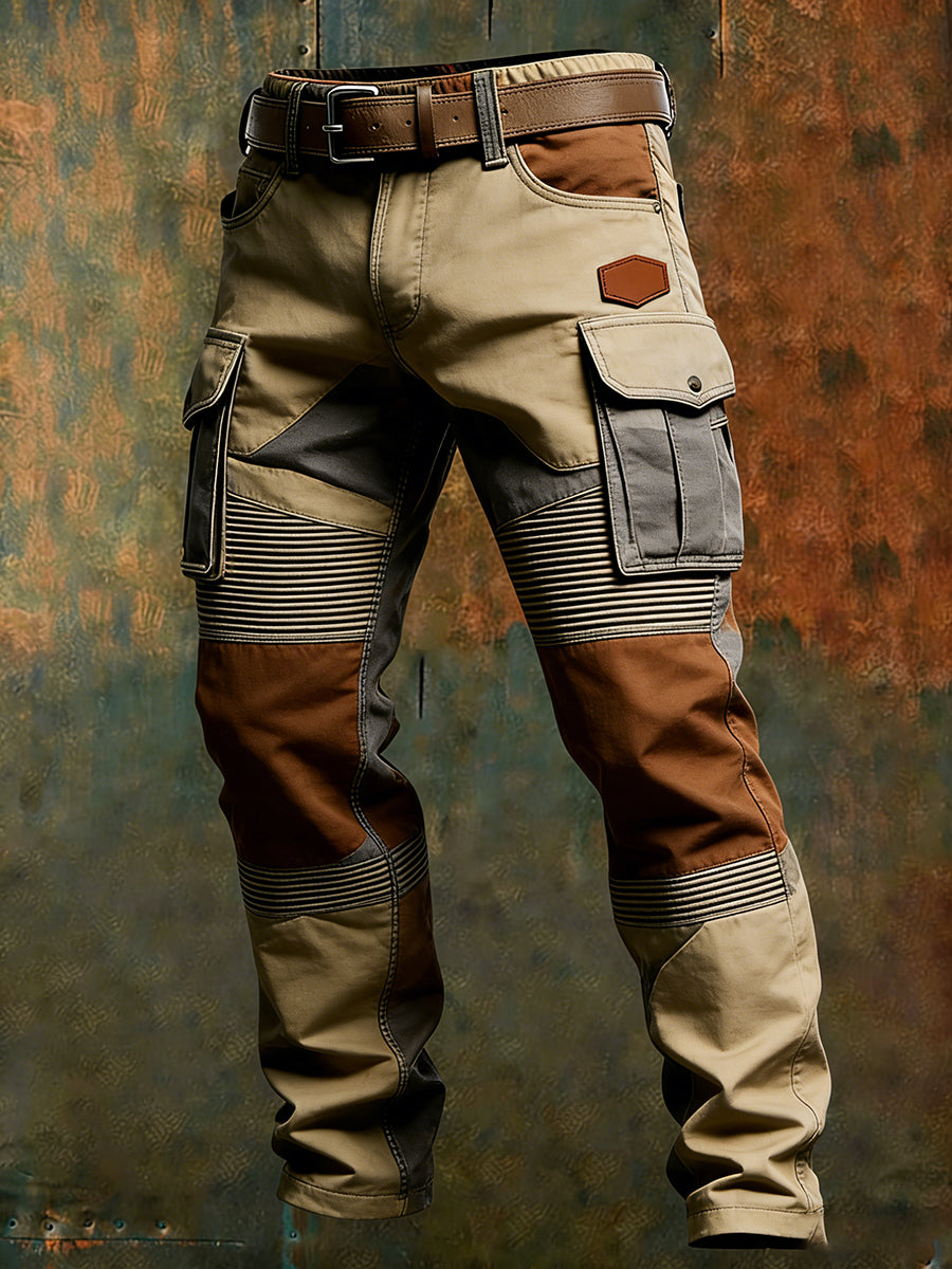 Men's Retro Business Style Casual Work Trousers