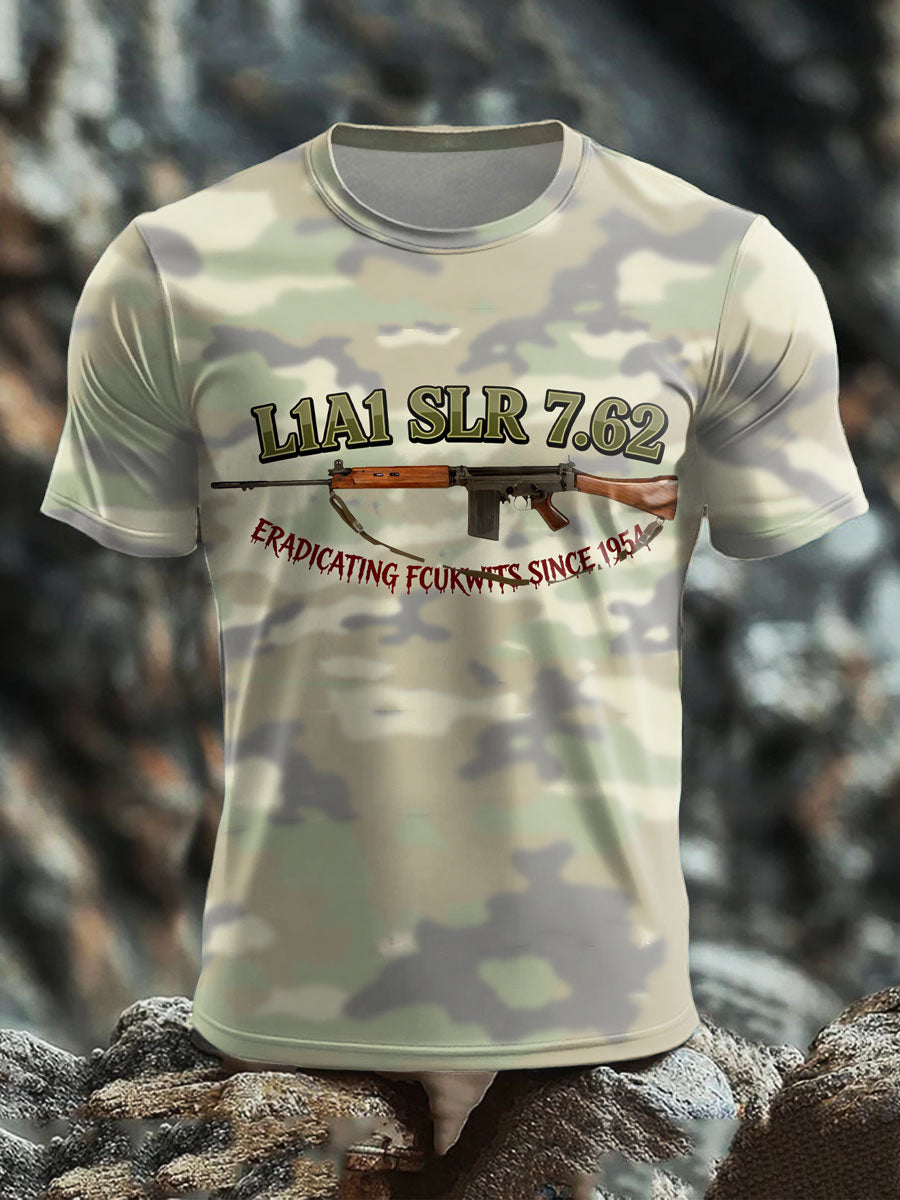 Men's SLR Gun L1AL 7.62 Printed short sleeves t-shirt