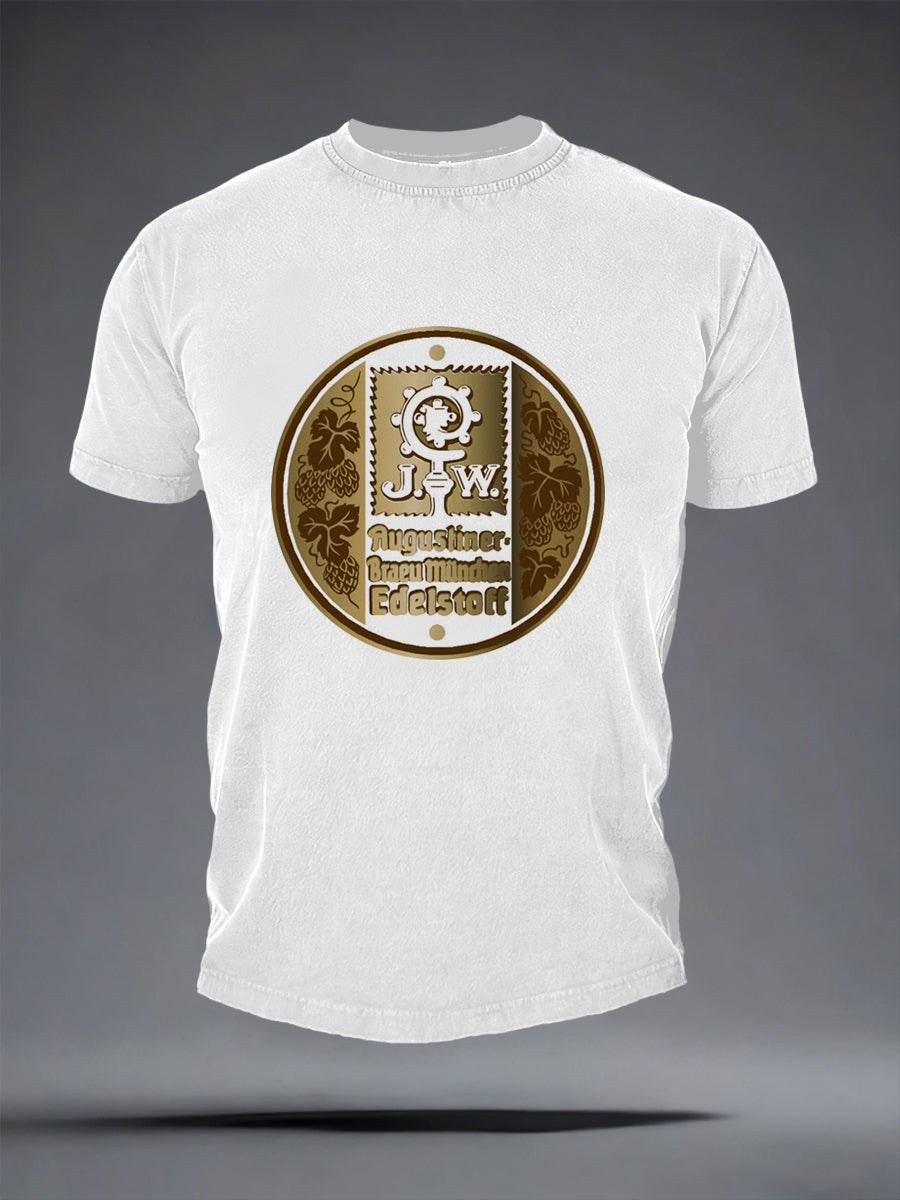 Herren-Bierliebhaber-T-Shirt mit kurzen Ärmeln