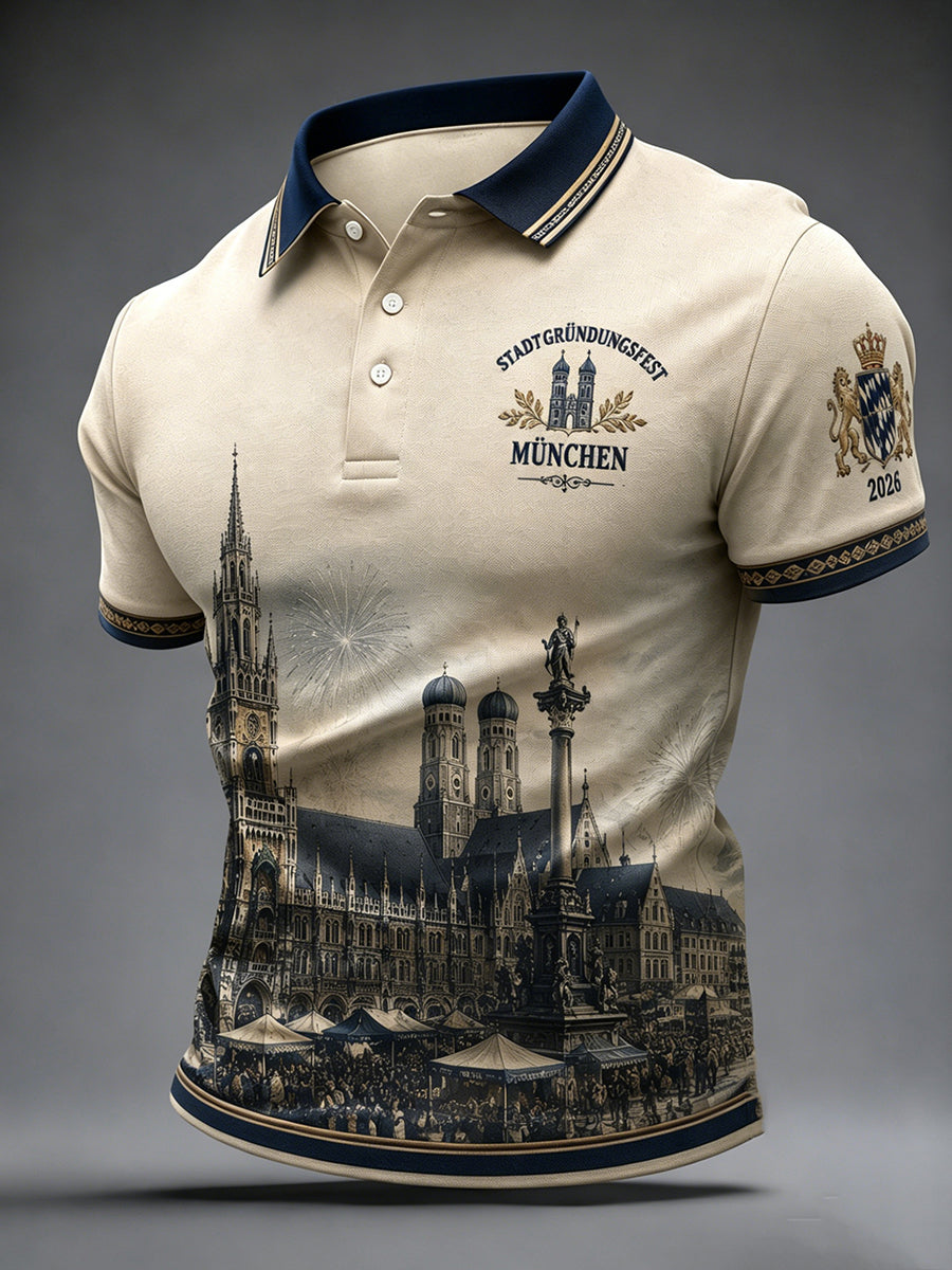 Herren-Stadtgründungsfest-2026-Shirt mit kurzen Ärmeln