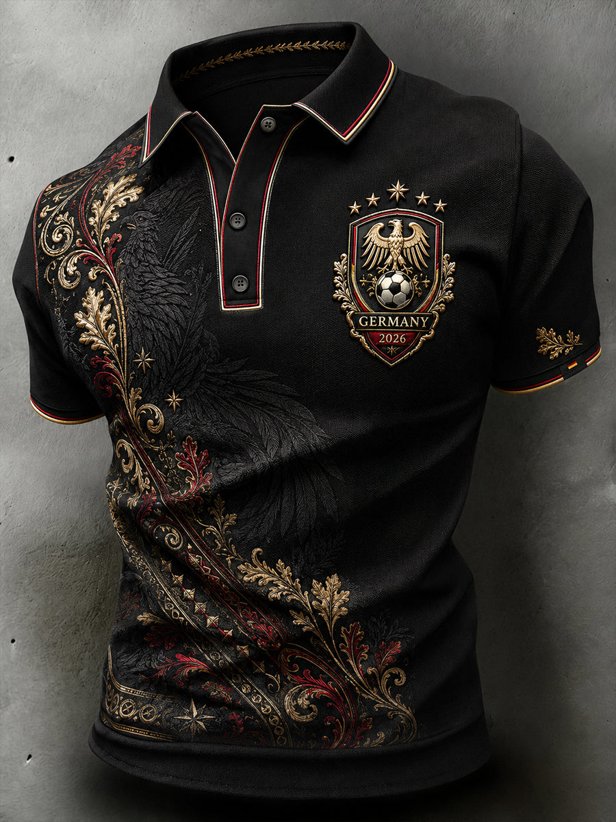 Herren-Fußballkurzarm-T-Shirt aus Deutschland