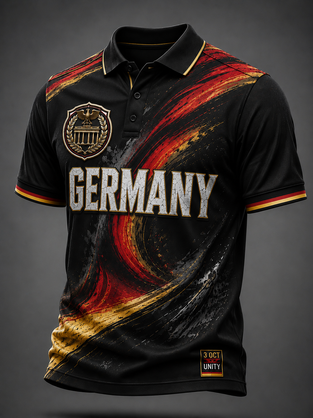 Herren-T-Shirt zum Tag der Deutschen Einheit mit kurzen Ärmeln