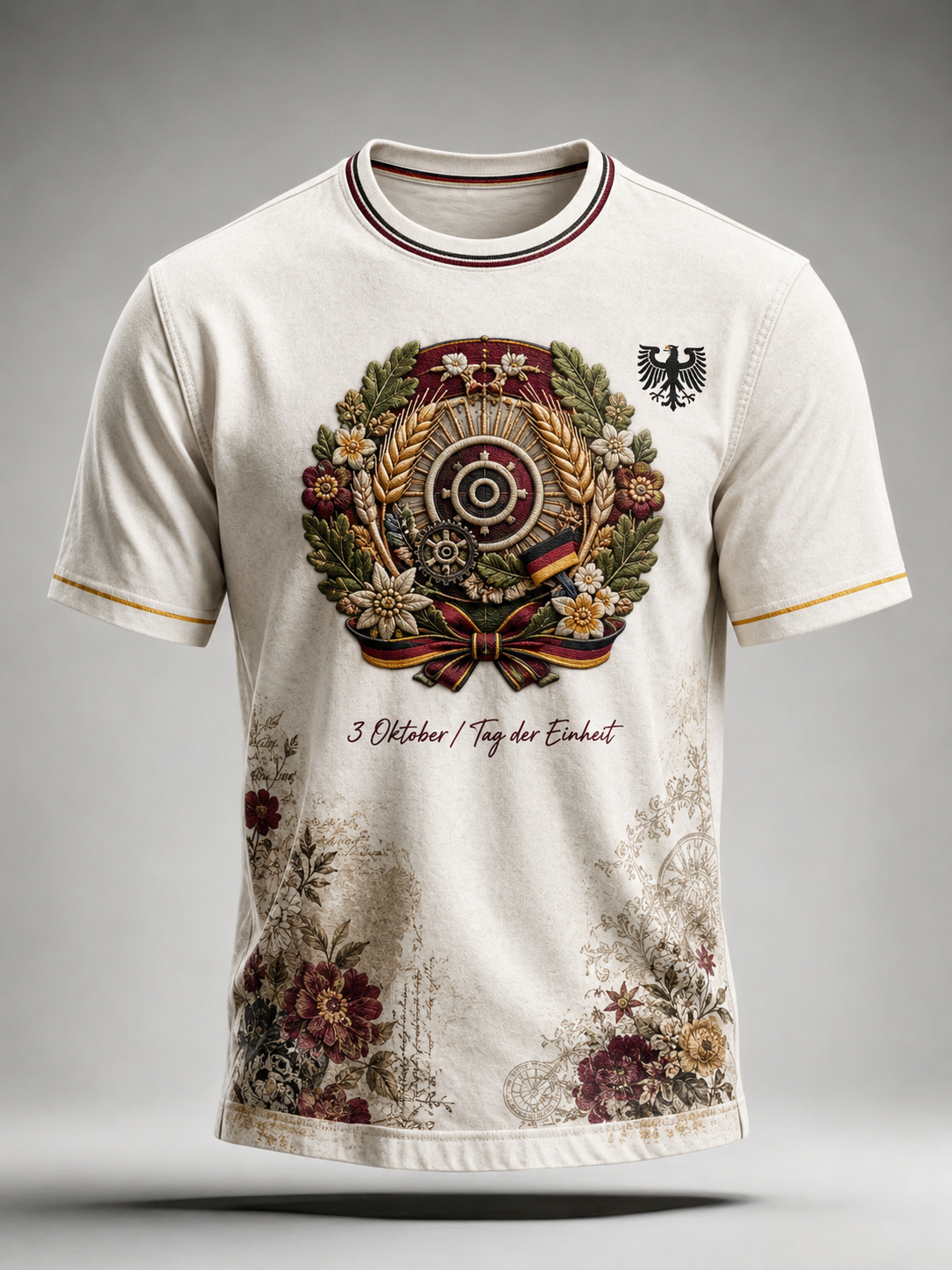 Herren-T-Shirt zum Tag der deutschen Einheit mit kurzen Ärmeln