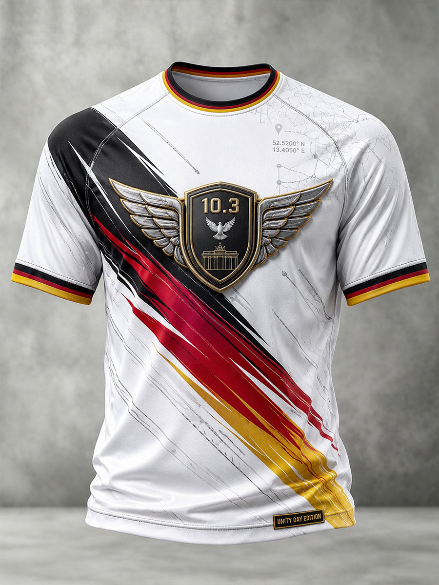 Herren-T-Shirt mit Kurzarm zum Tag der Deutschen Einheit