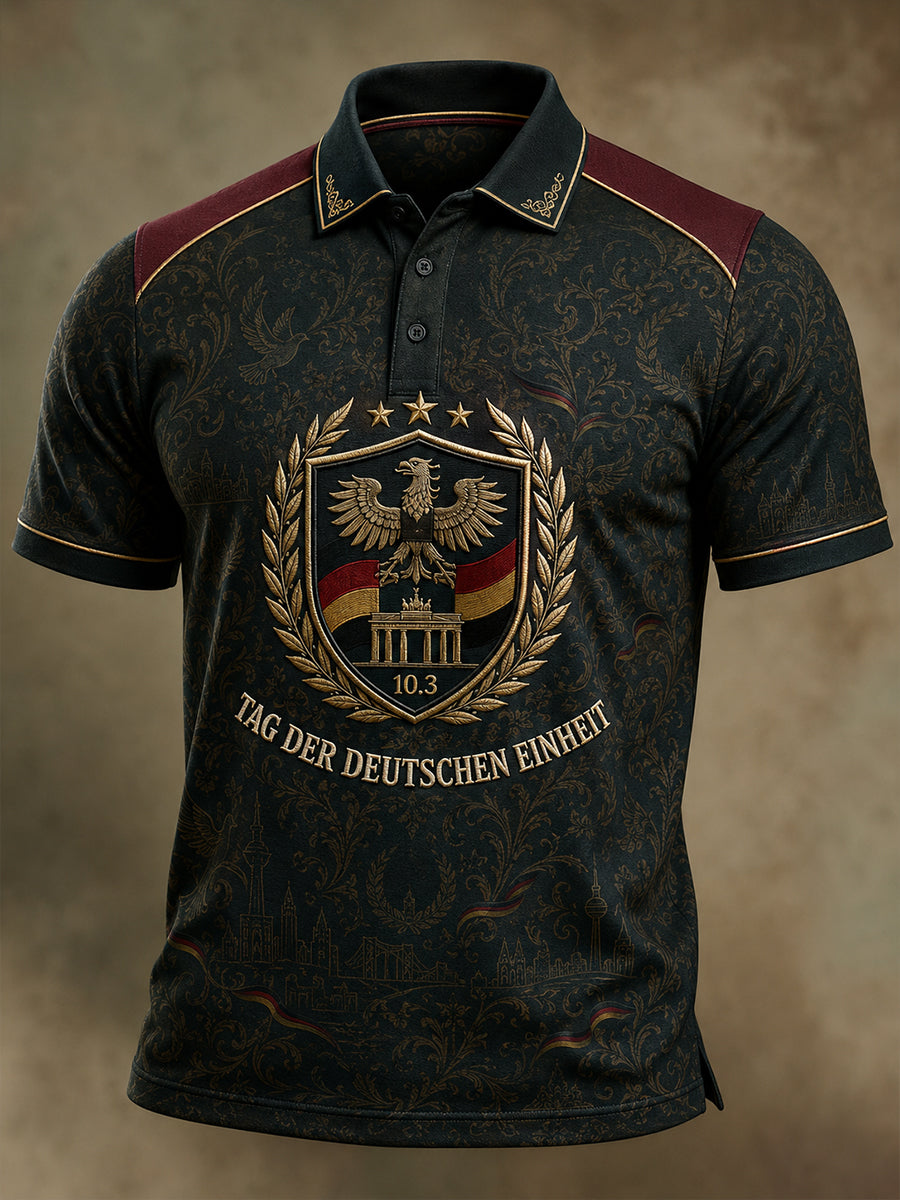 Herren-T-Shirt zum Tag der Deutschen Einheit mit kurzen Ärmeln