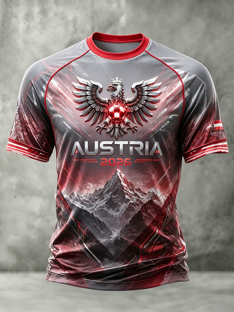Herren Österreich Fußball Kurzarm Shirt