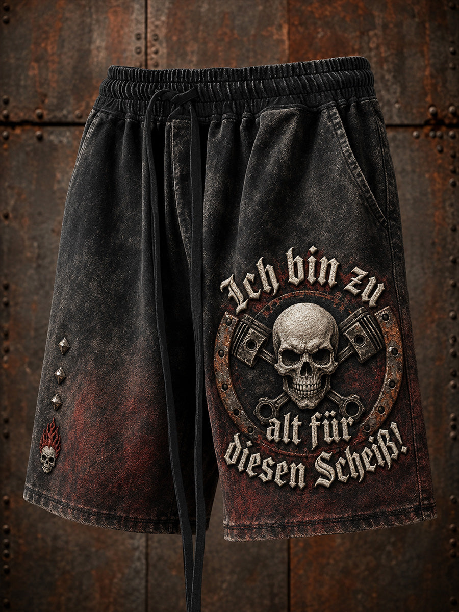 Herren-Ich-bin-zu-alt-für-diesen-Scheiß-Witzige-Shorts