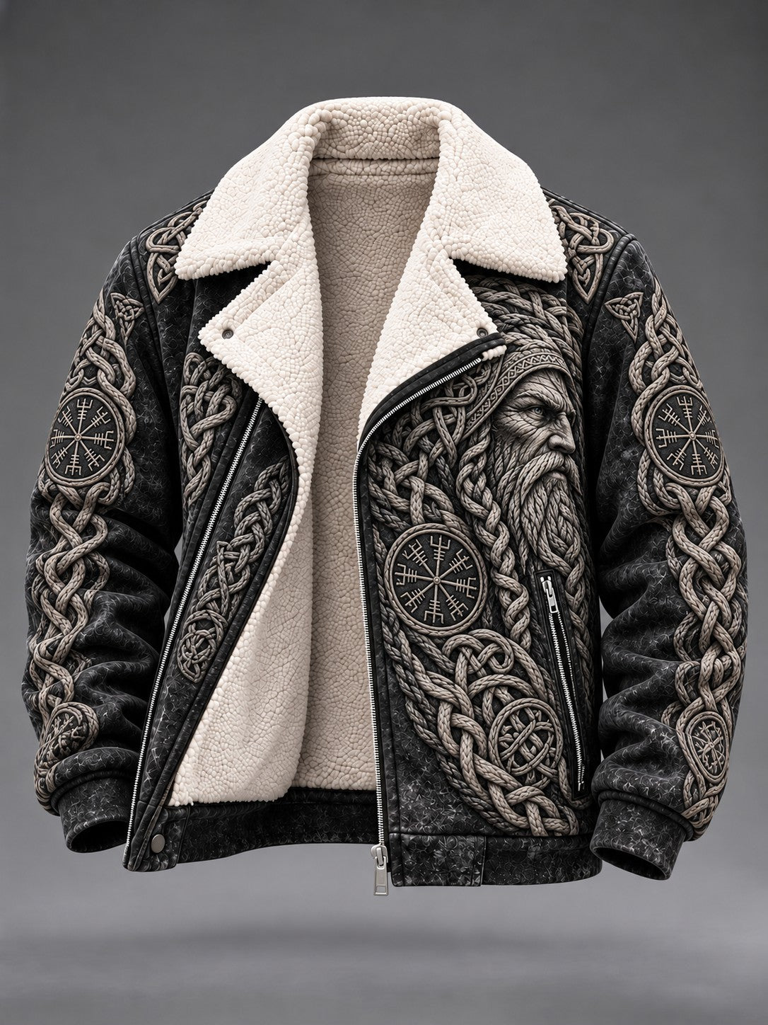 Vikinger-Plüschjacke für Herren
