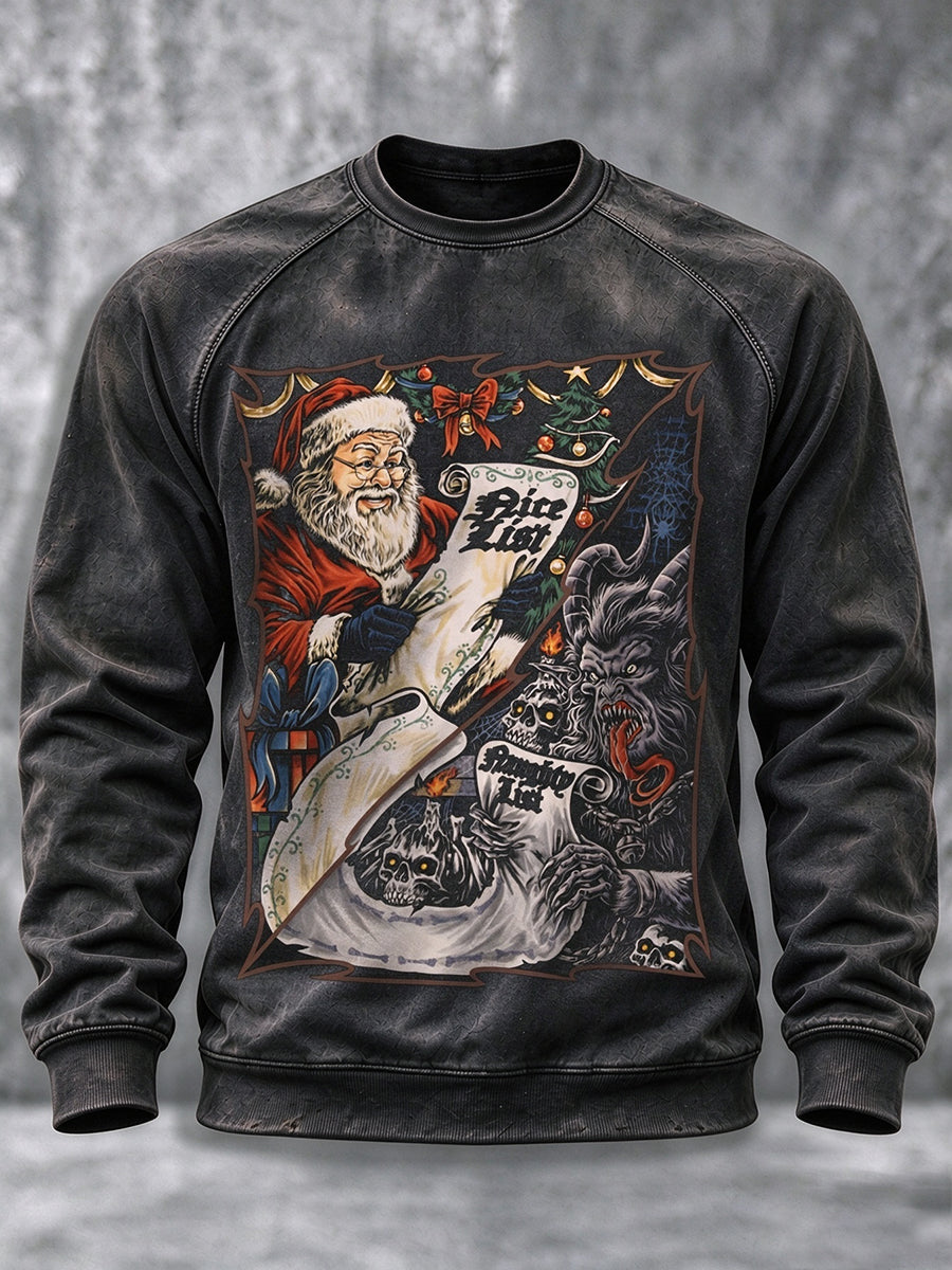 Herren-Krampus-Grafik-Sweatshirt
