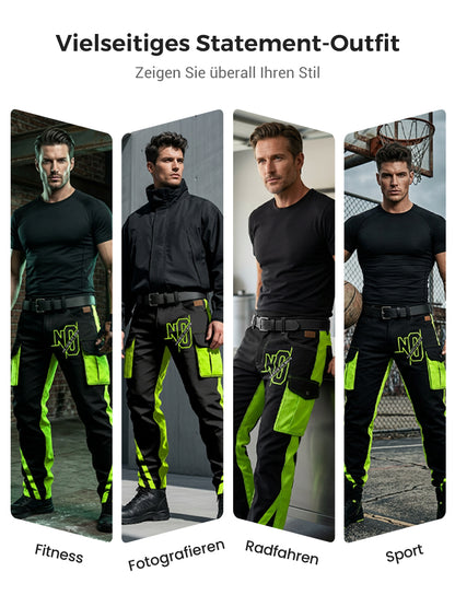 Herren-Retro-Urlaub Business-Kunstdruck Freizeit-Hose