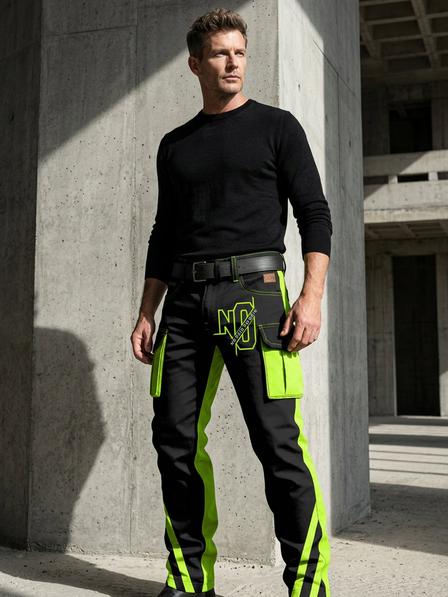 Herren-Retro-Urlaub Business-Kunstdruck Freizeit-Hose