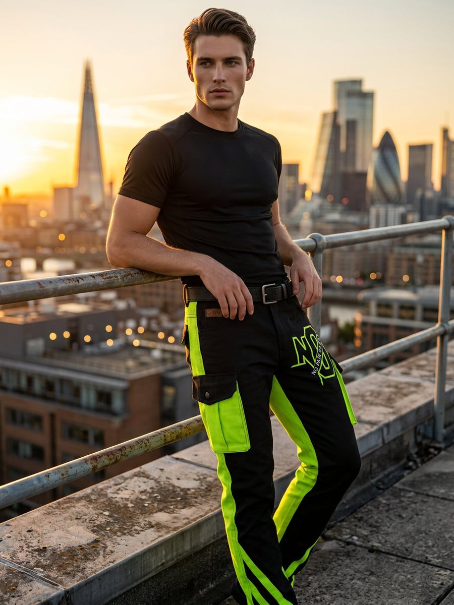 Herren-Retro-Urlaub Business-Kunstdruck Freizeit-Hose