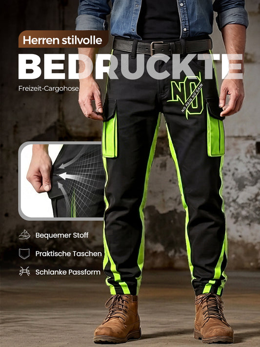Herren-Retro-Urlaub Business-Kunstdruck Freizeit-Hose