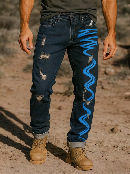 Herren Retro Business Style Freizeit hose