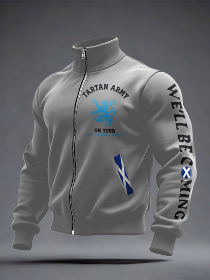 Unisex Scotland Football Lover We'll Be Coming Printed Coat