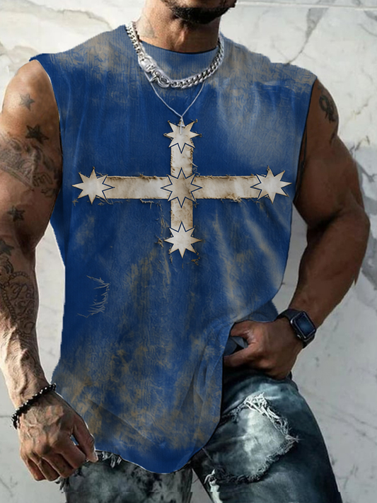 Men's Aussie Flag Art Proud Printed Vest
