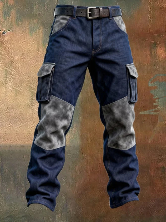 Men's Retro Business Style Casual Work Trousers