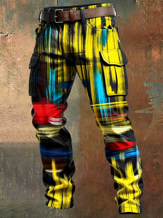 Men's Retro Business Style Casual Work Trousers