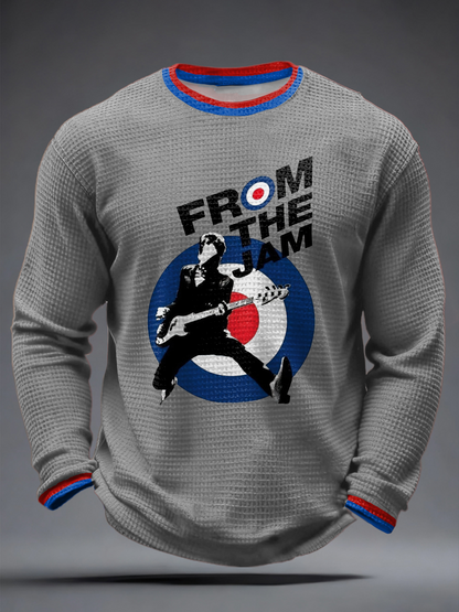 Men's UK Mods Music Lover Waffle Long Sleeve T-Shirt
