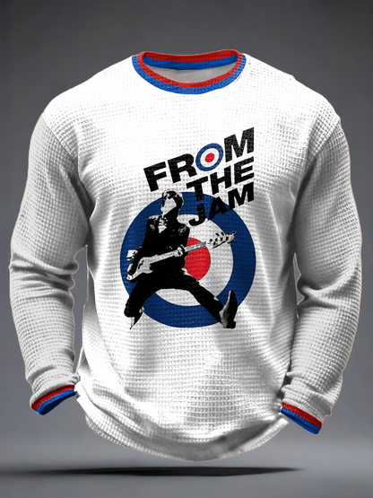 Men's UK Mods Music Lover Waffle Long Sleeve T-Shirt