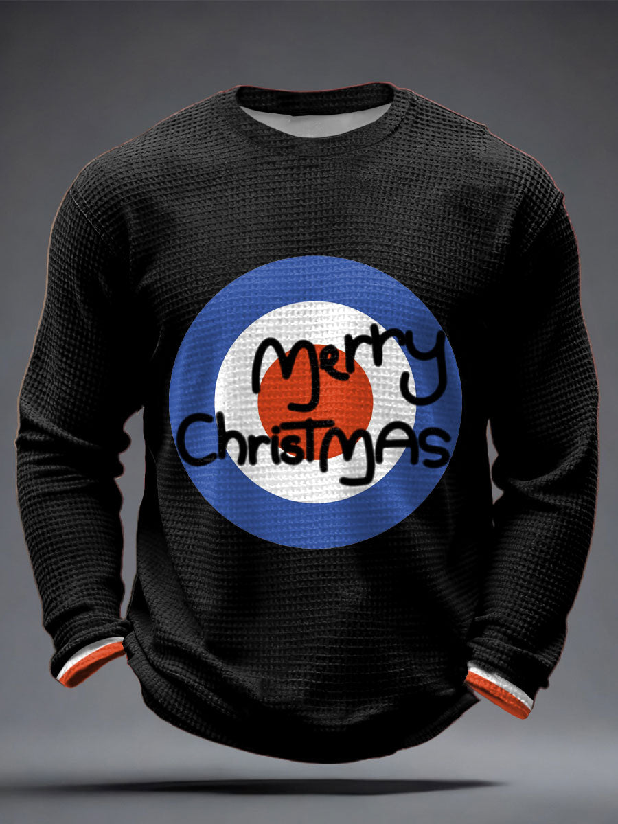 Men's Modfather UK Music Mods Lover Printed Waffle Tops