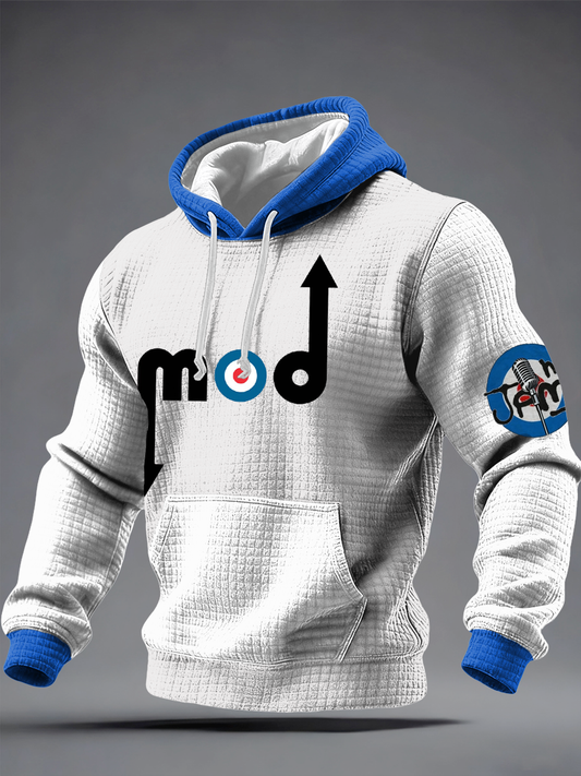 Men's The Mod The Jam Checkered Cotton Hoodie