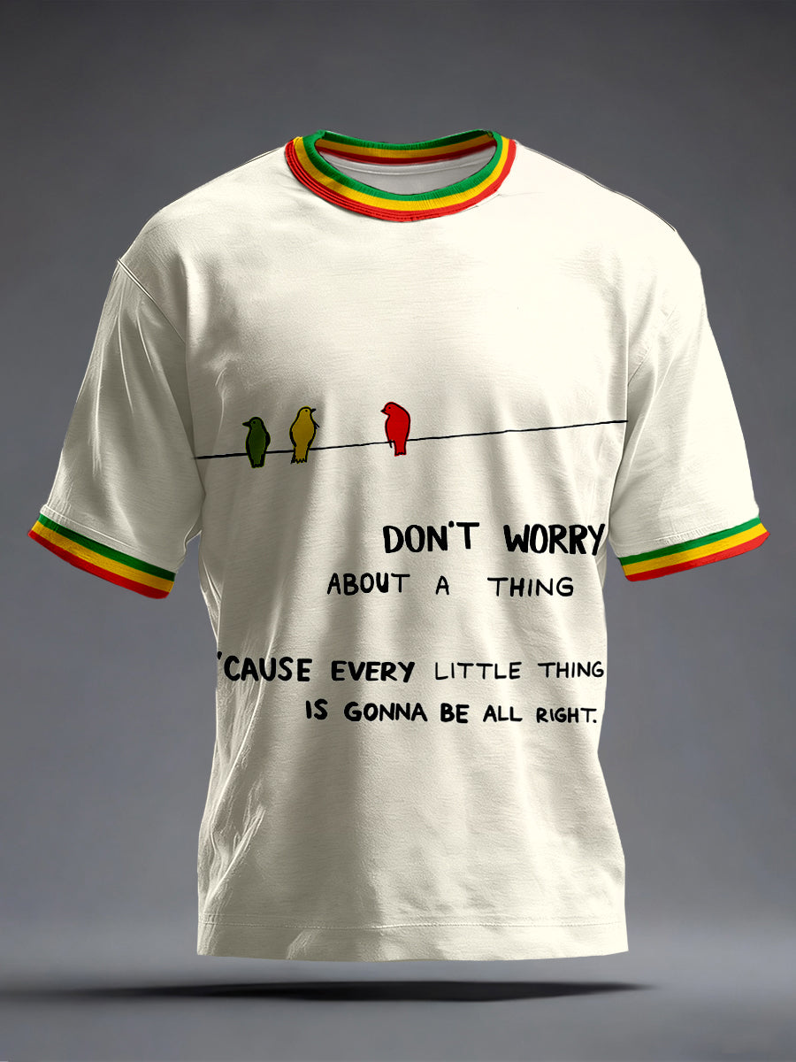 Men's Every Little Thing Is Gonna Be Alright Print T-Shirt