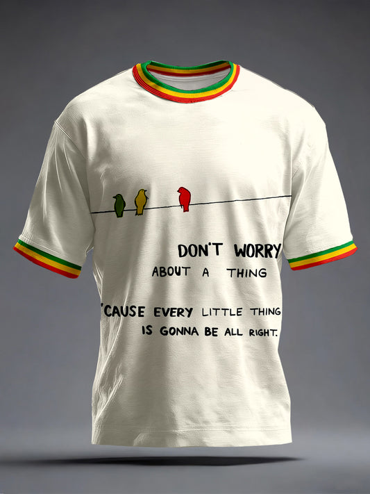 Men's Every Little Thing Is Gonna Be Alright Print T-Shirt