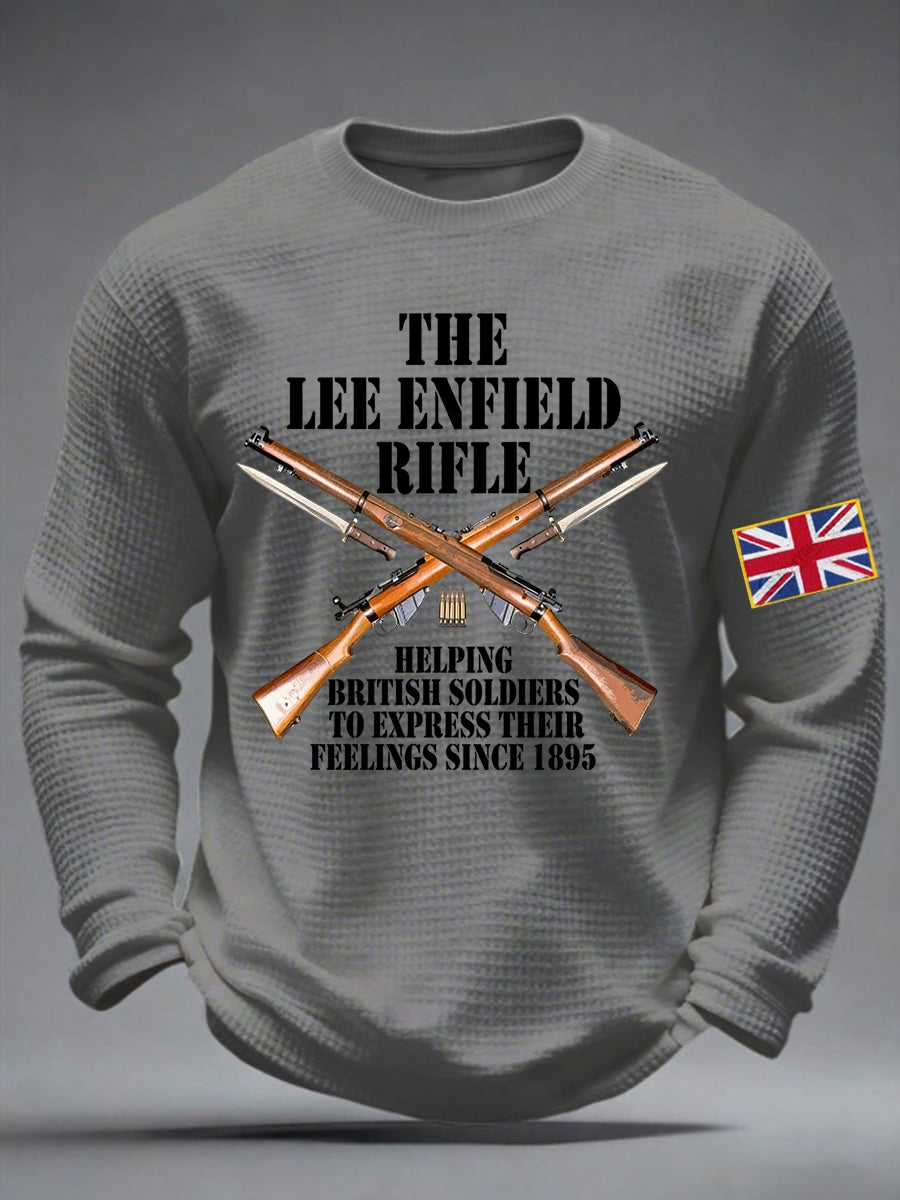 Men's The Lee-Enfield Rifle Waffle Long Sleeve T-Shirt