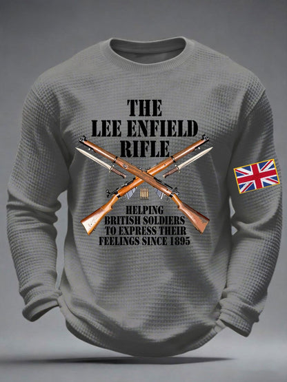 Men's The Lee-Enfield Rifle Waffle Long Sleeve T-Shirt