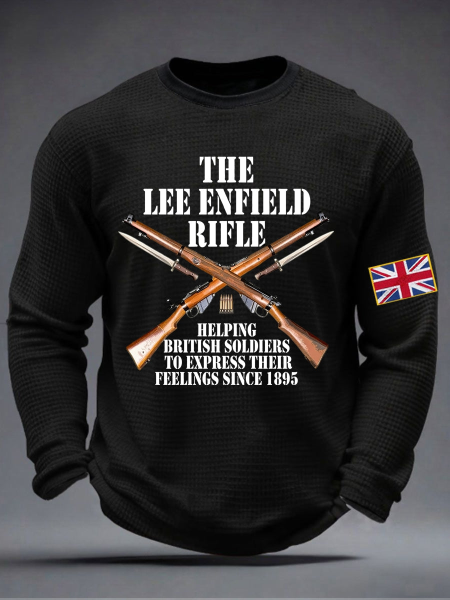 Men's The Lee-Enfield Rifle Waffle Long Sleeve T-Shirt