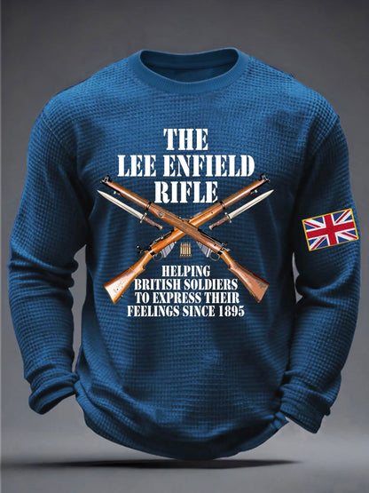 Men's The Lee-Enfield Rifle Waffle Long Sleeve T-Shirt