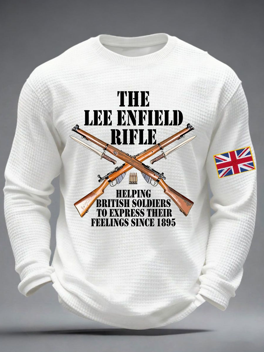 Men's The Lee-Enfield Rifle Waffle Long Sleeve T-Shirt