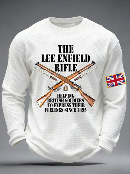 Men's The Lee-Enfield Rifle Waffle Long Sleeve T-Shirt