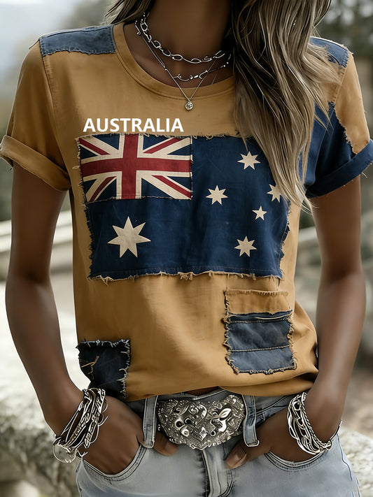 Women's Vintage Australian Holiday Casual Comfortable T-shirt
