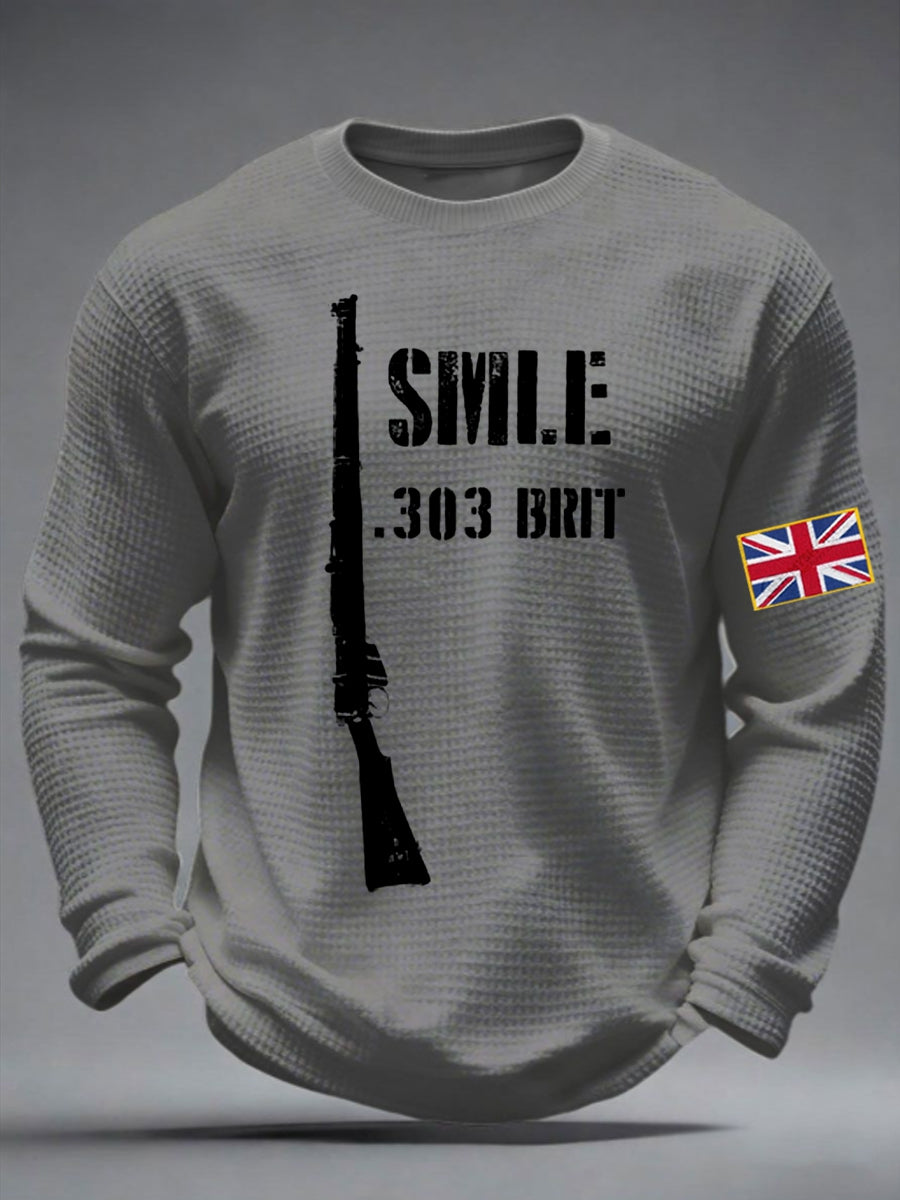 Men's Lee–Enfield SMLE -303 BRIT Waffle Long Sleeve T-Shirt