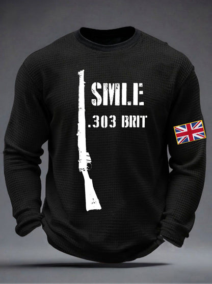 Men's Lee–Enfield SMLE -303 BRIT Waffle Long Sleeve T-Shirt