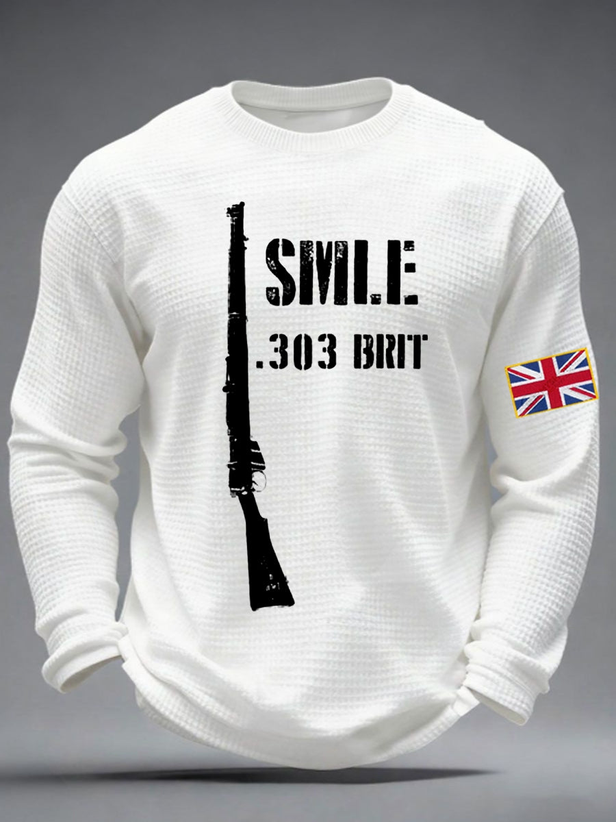 Men's Lee–Enfield SMLE -303 BRIT Waffle Long Sleeve T-Shirt