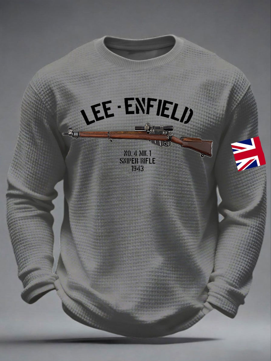 Men's The Lee-Enfield Rifle Waffle Long Sleeve T-Shirt