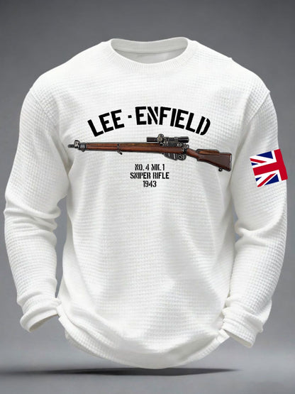 Men's The Lee-Enfield Rifle Waffle Long Sleeve T-Shirt