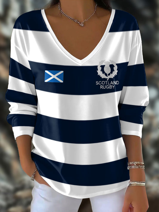Women's Scotland Rugby Lover Printed T-Shirt