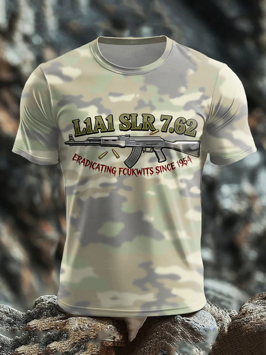 Men's SLR Gun L1AL 7.62 Printed short sleeves t-shirt