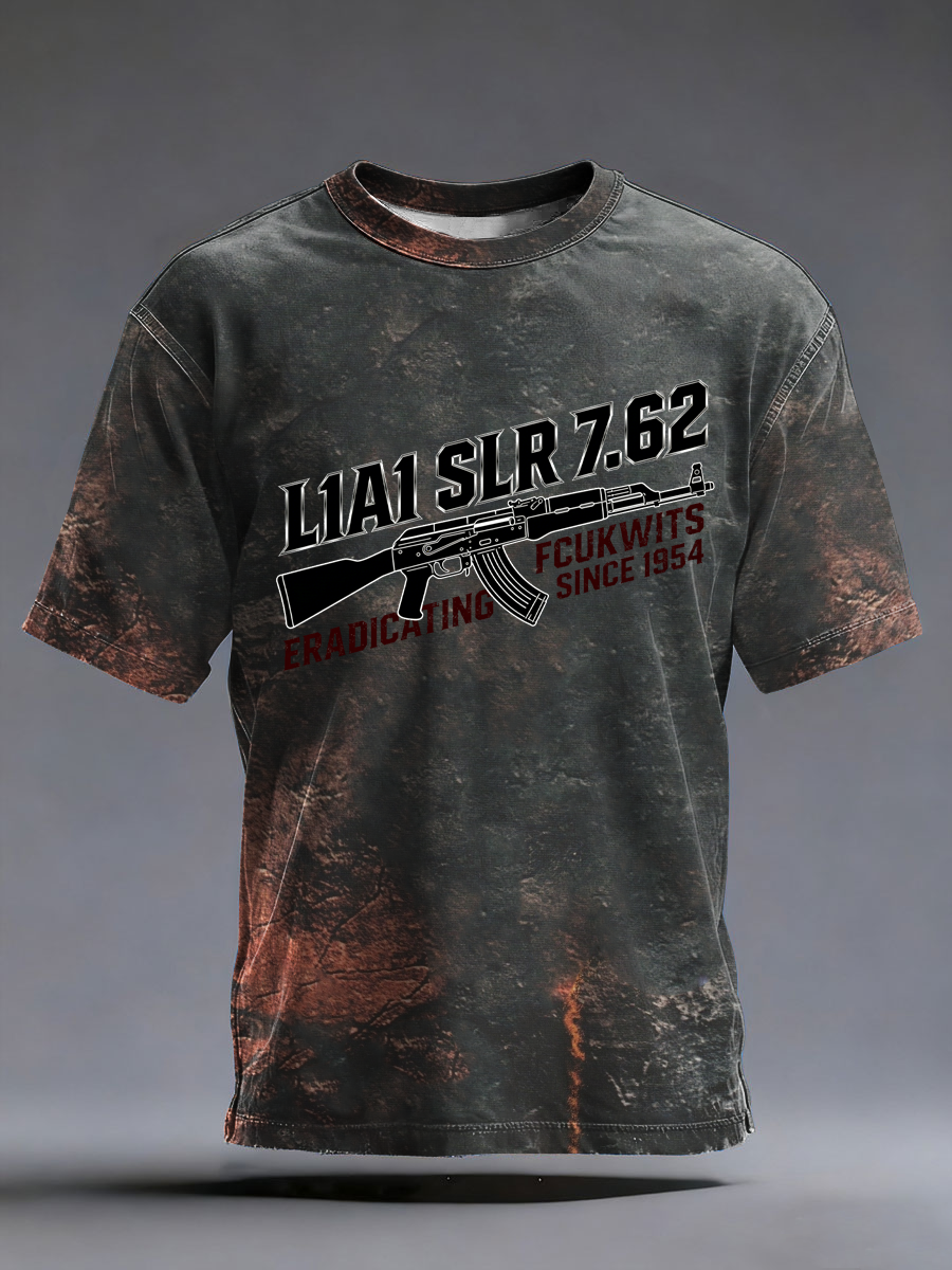 Men's SLR Gun L1AL 7.62 Printed short sleeves t-shirt