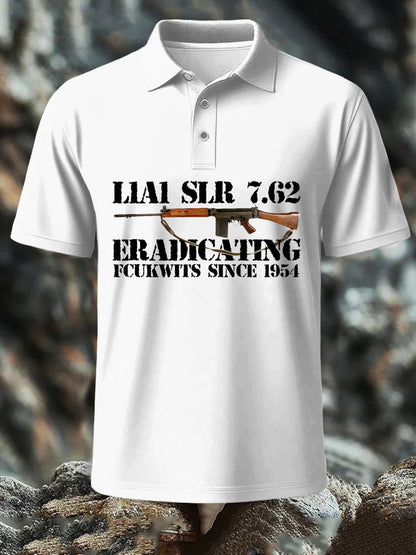 Men's SLR Gun L1AL 7.62 Printed polo shirt