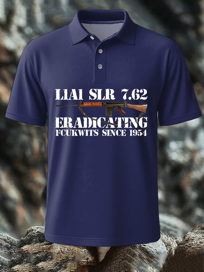 Men's SLR Gun L1AL 7.62 Printed polo shirt