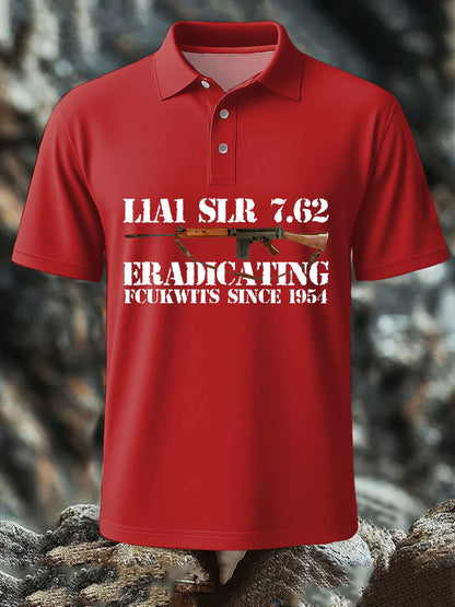 Men's SLR Gun L1AL 7.62 Printed polo shirt