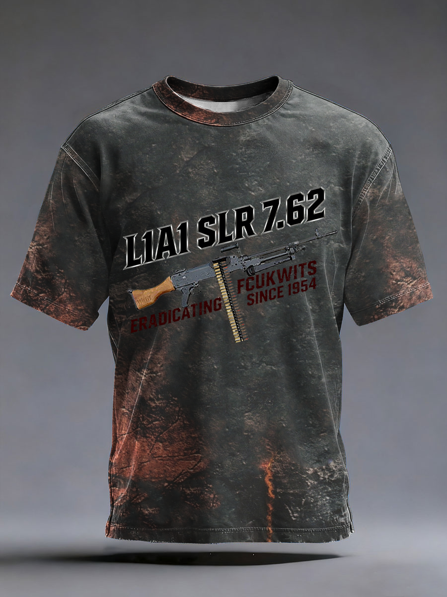 Men's SLR Gun L1AL 7.62 Printed short sleeves t-shirt