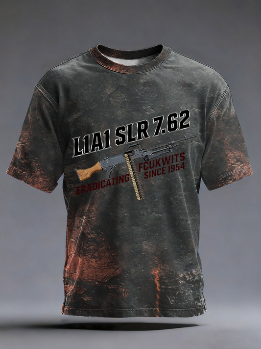 Men's SLR Gun L1AL 7.62 Printed short sleeves t-shirt
